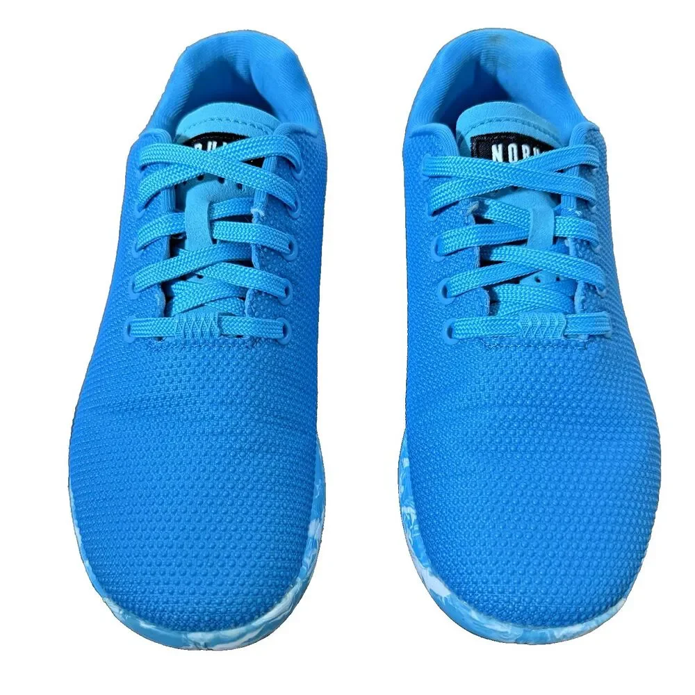 NOBULL SuperFabric Outwork Trainer Blue Marble 6 M 7.5 W CrossFit Sneakers Shoes